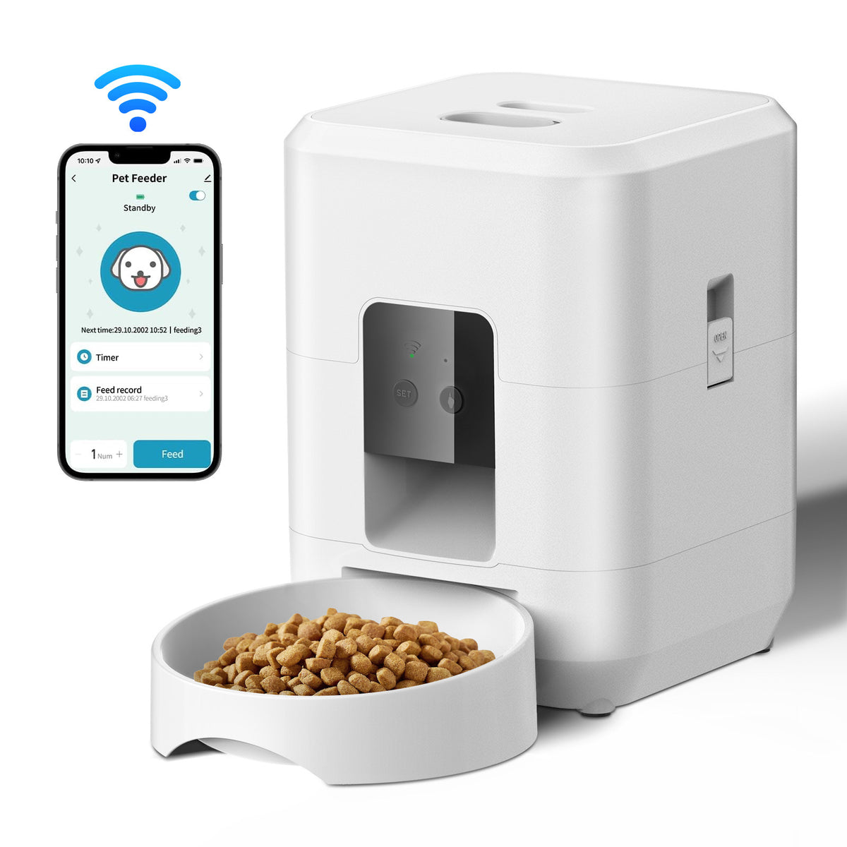 Comedero Automático Programable para Perros y Gatos
