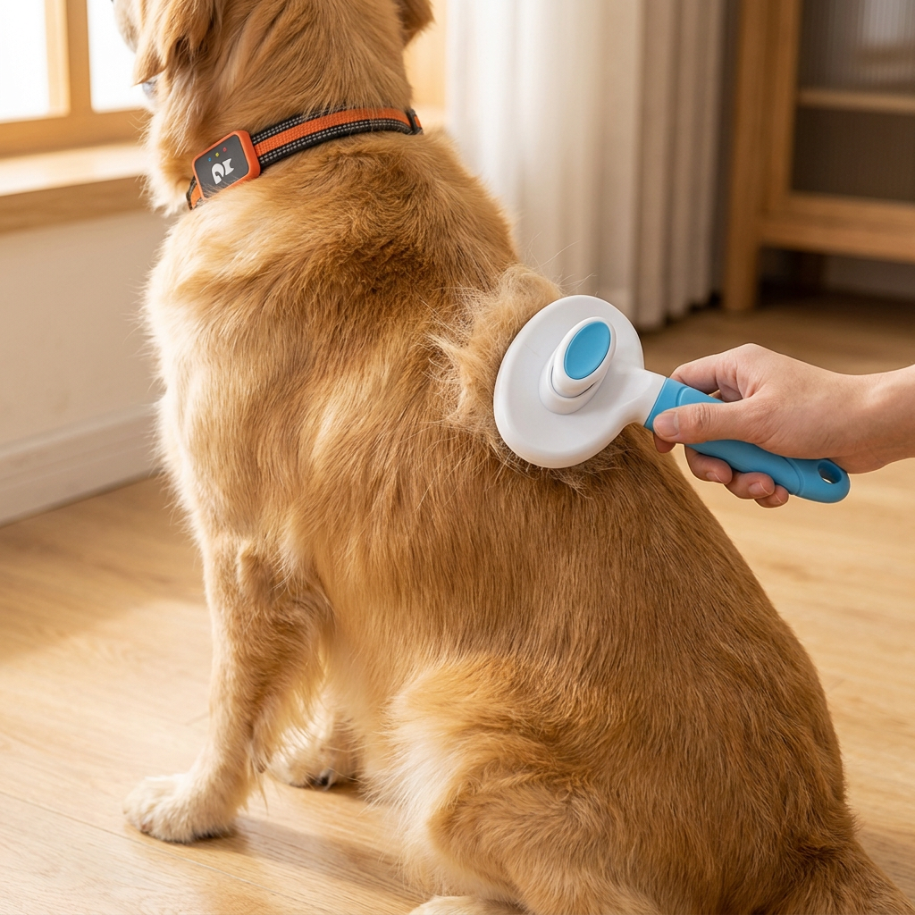 Cepillo Quita Pelo Autolimpiante para Perros y Gatos